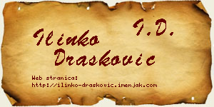 Ilinko Drašković vizit kartica